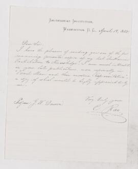 Letter, 18 April 1881