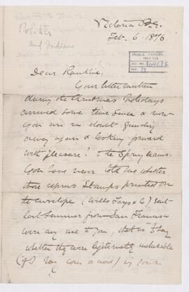 Letter, 6 February 1876