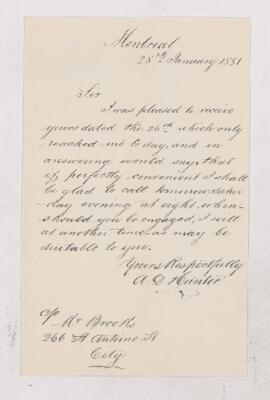 Letter, 28 January 1881