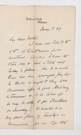 Letter, 7 May 1899