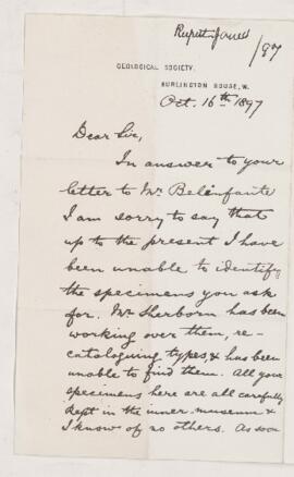 Letter, 16 October 1897