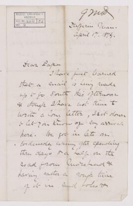 Letter, 17 April 1874