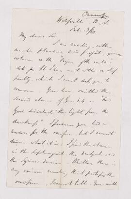 Letter, 3 February 1880