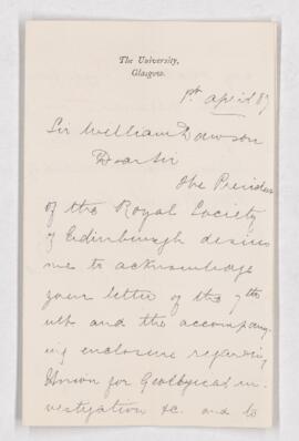 Letter, 1 April 1887