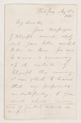 Letter, 30 August 1855