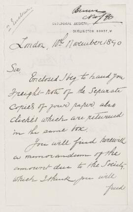 Letter, 10 November 1890