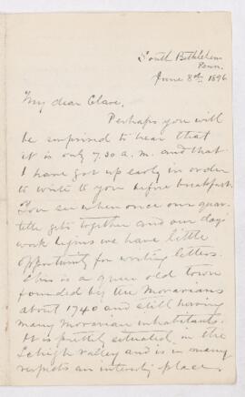 Letter, 8 June 1896