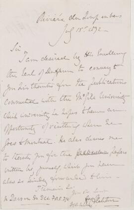 Letter, 15 July 1872