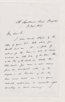 Letter, 3 December 1877