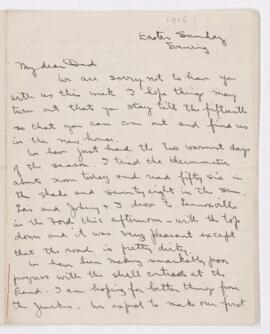 Letter, Easter Sunday 1916