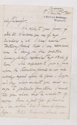 Letter, 5 January 1881