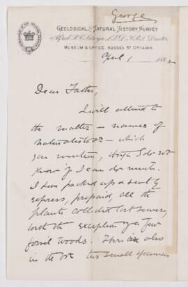 Letter, 1 April 1882