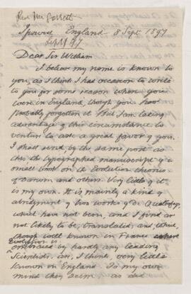 Letter, 8 September 1897