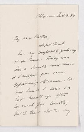 Letter, 9 November 1897