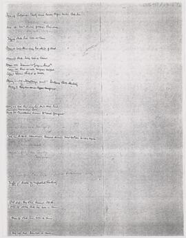 Cushing's notes, 1914