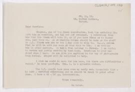 Letter to Fielding Hudson Garrison, September 30, 1919