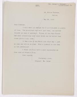 Letter to  His Majesty's Government, May 29, 1919