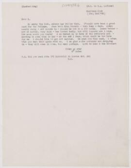 Letter to Henri Amédée Lafleur, January 2, 1892