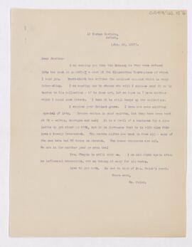 Letter to Henry Barton Jacobs, January 20, 1917