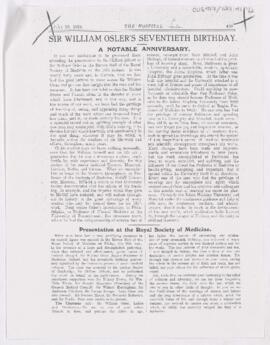 Article extract, July 19, 1919