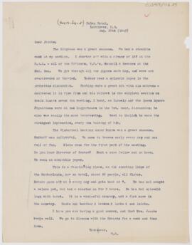 Letter to Henry Barton Jacobs, August 30, 1913