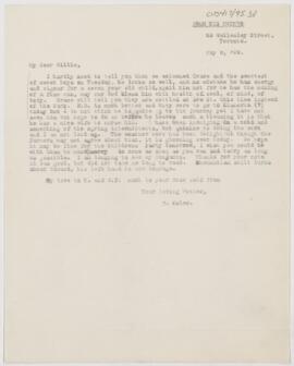 Letter to William Osler, May 5, 1899