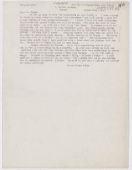 Letter to Henry Vining Ogden