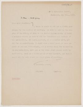 Letter to Margaret E. Charlton, May 6, 1902