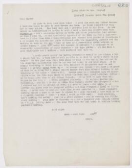 Letter to Susan Revere Chapin, March 7, 1916