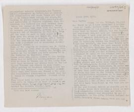 Letter to Harvey Cushing, April 30, 1920