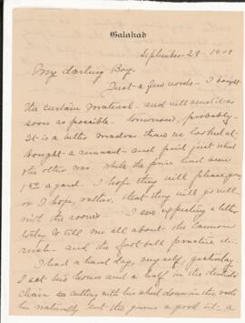 Correspondence from Jean Jefferson Penfield to Wilder Penfield (arranged as bundled)
