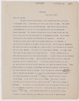 Letter to Henry Barton Jacobs