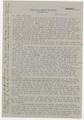 Correspondence from Jean Jefferson Penfield to Wilder Penfield
