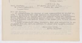 Letter, October 23, 1916