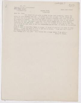 Letter to Charles Nicoll Bancker Camac, June 10, 1913
