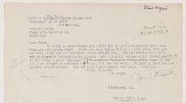 Letter to C.N.B. Camac, March 1902