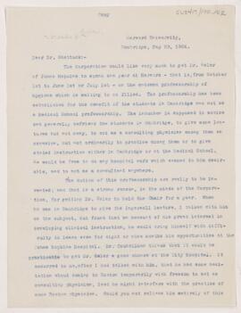 Letter to Frederick Cheever Shattuck, May 23, 1904