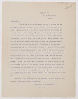 Letter to Henry Barton Jacobs, August 31, 1917