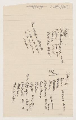 Cushing's notes, Osler's visitor's album