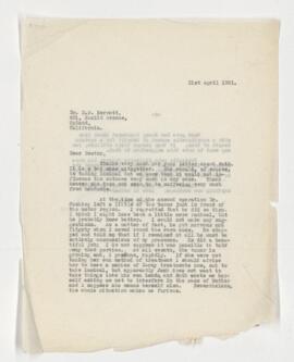 Correspondence with Ruth Penfield Inglis