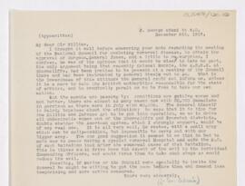 Letter to William Osler, December 8, 1915