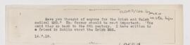 Letter to Charles Joseph Singer, July 16, 1918