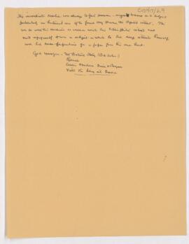 Cushing's notes,  on generosity