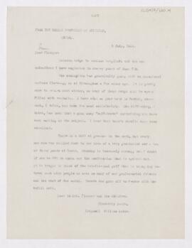 Letter to Simon Flexner, July 5, 1915