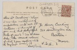 Letter to Harvey Cushing, July 10, 1925