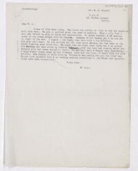 Letter to William Sydney Thayer, March 7, 1917