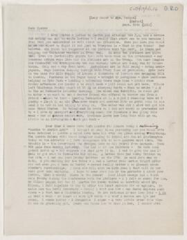 Letter to Susan Revere Chapin