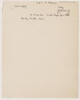 Letter to Thomas Archibald Malloch, October 24, 1919