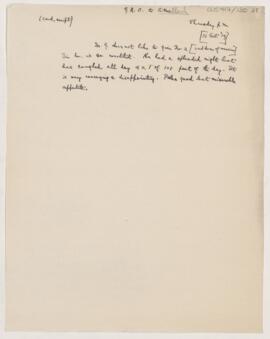 Letter to Thomas Archibald Malloch, October 16, 1919