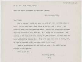 Letter to George Dock, October 12, 1914